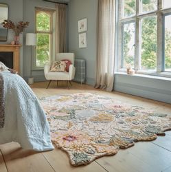 FLAIR RUGS Wollteppich "Daphne Floral, 100% Wolle" rechteckig 10 mm Höhe or günstig online kaufen