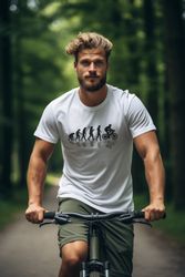 Baddery Print-Shirt Fahrrad T-Shirt: "Bike Evolution", günstig online kaufen