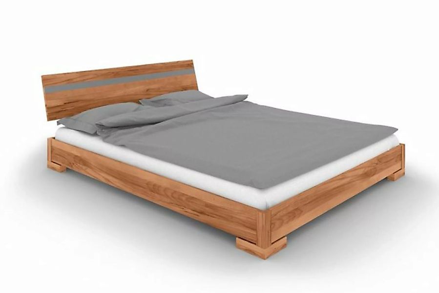 byoak Bett VENTO E-1 160 x 210 aus Massivholz, mit Holzkopfteil, Naturgeölt günstig online kaufen