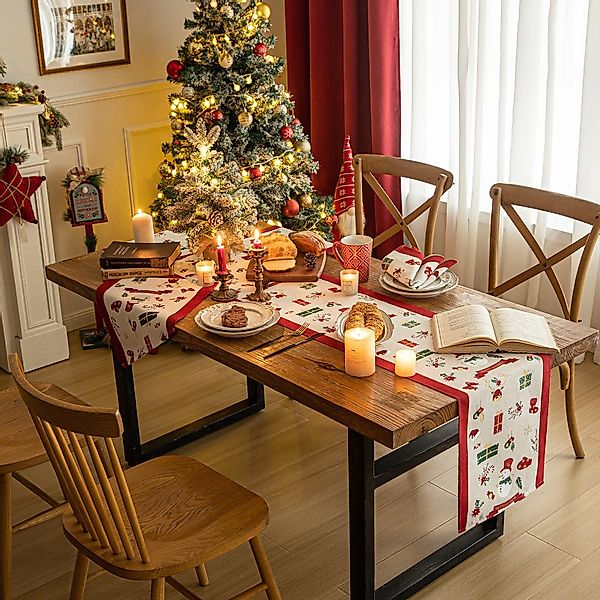 Rosnek Tischläufer Weihnachtselemente, Tischset, für Party günstig online kaufen