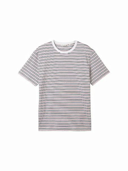 TOM TAILOR T-Shirt T-Shirt mit Streifenmuster günstig online kaufen