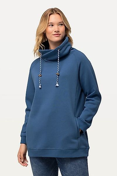 Ulla Popken Sweatshirt Sweatshirt weiter Stehkragen Taschen günstig online kaufen