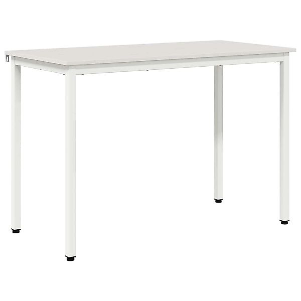 vidaXL Esstisch Weiß 110 x 55 x 75 cm Massives Kiefernholz 892786 günstig online kaufen