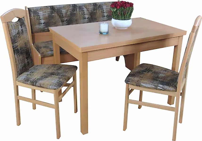 Home affaire Essgruppe »Halle«, (Set, 4 tlg.), mit Truhenbank günstig online kaufen