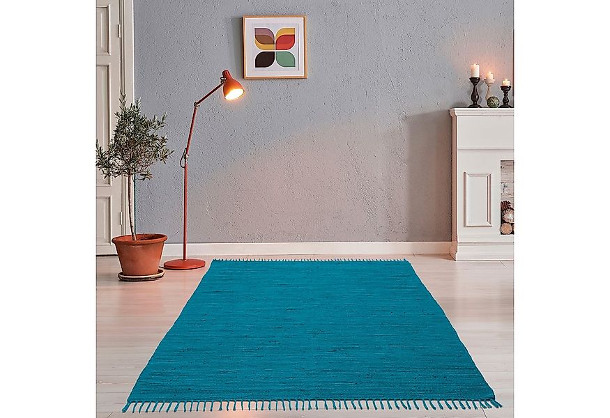 THEKO Teppich Happy Cotton Fleckerl, handgewebt, rechteckig, Höhe: 5 mm, Fl günstig online kaufen