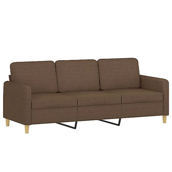 vidaXL 3-Sitzer-Sofa Braun 180 cm Stoff 359489 günstig online kaufen