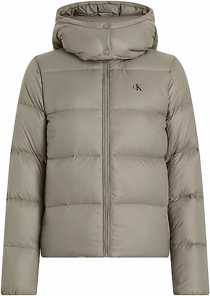 Calvin Klein Jeans Outdoorjacke "MW DOWN SHORT PUFFER", mit Kapuze, mit Log günstig online kaufen