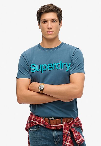 Superdry Rundhalsshirt "CLASSIC CORE LOGO SHADOW TEE" günstig online kaufen