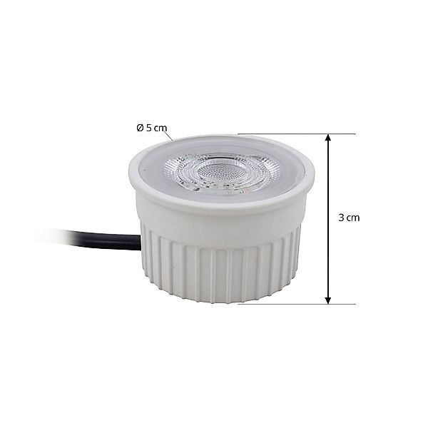 Prios Deckeneinbauspot Fibur mit LED-Modul, beige, 10er Set günstig online kaufen