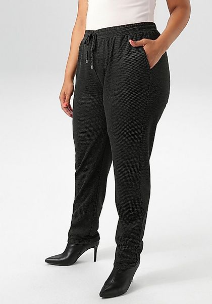 Aniston PLUS Schlupfhose aus elastischer Jacquard-Qualität günstig online kaufen