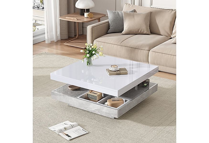 STILVORA Couchtisch mit Tischplatte drehbar,Wohnzimmertisch Sofatisch mit A günstig online kaufen