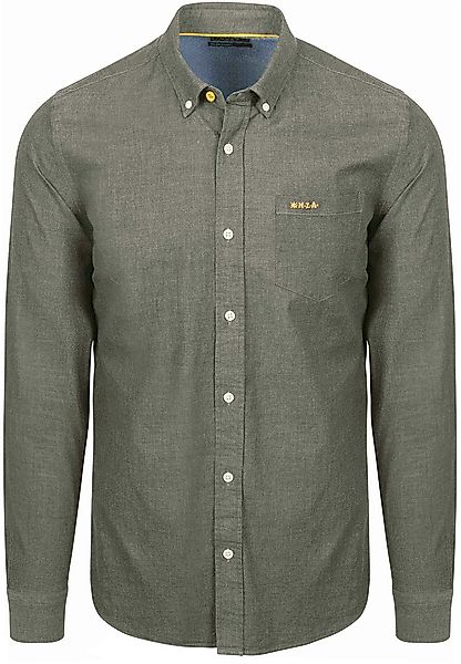 NZA Shirt James Twill Melange Olivgrün - Größe XXL günstig online kaufen