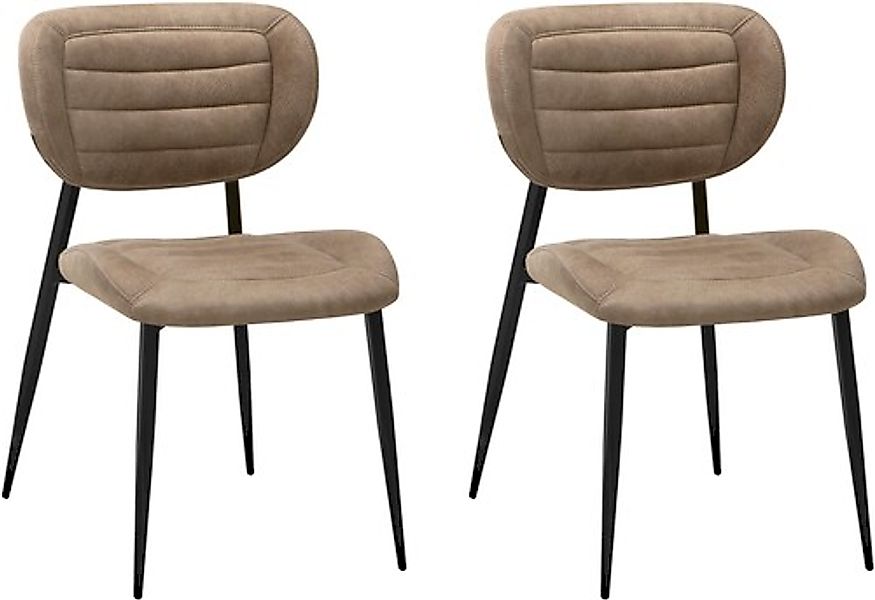 OMG Design Esszimmerstuhl »Rikki« (Set) 2 Stk. Stoff bequemer Polsterstuhl günstig online kaufen