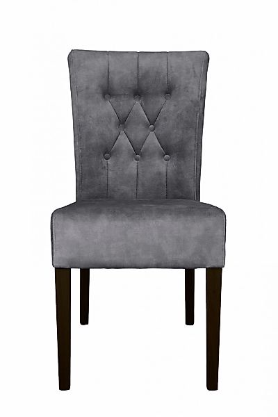 Home affaire 4-Fußstuhl "Ravenna", (Set), 2 St., Samtvelours, Esszimmerstuh günstig online kaufen