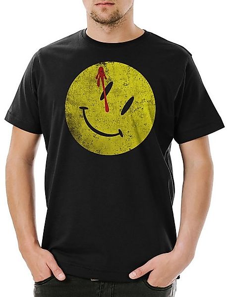 Urban Backwoods Print-Shirt Bloody Button Herren T-Shirt Watchmen Heroes Co günstig online kaufen