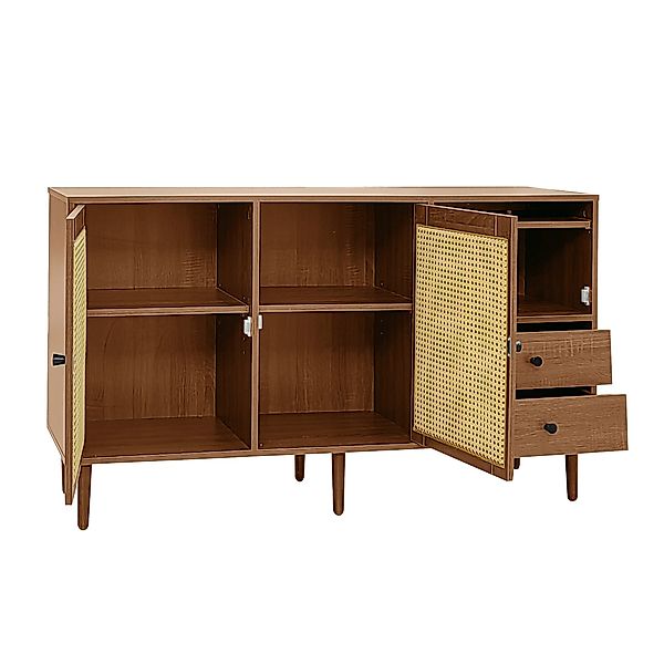 HAUSS SPOLE Sideboard mit Rattantüren, Magnetverschluss, günstig online kaufen