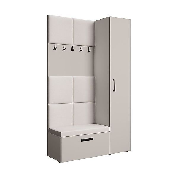 Beautysofa Garderobenschrank mit schmalem eintürigen Kleiderschrank günstig online kaufen