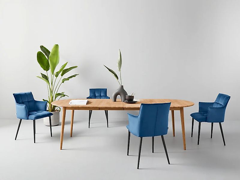 OTTO home Esstisch "Toarp" Massivholz Eiche Ausziehtisch, mit integrierter günstig online kaufen