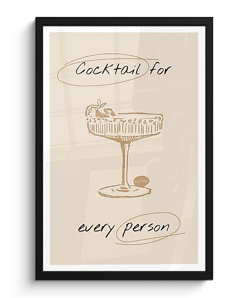 MuchoWow Poster Cocktail - Beige - günstig online kaufen