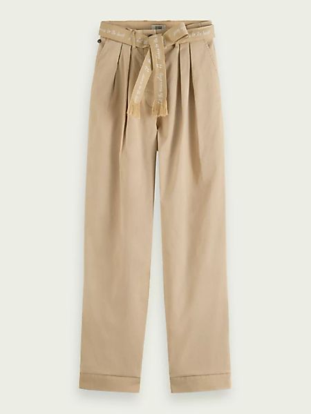 The Faye high-rise tapered paper bag trousers günstig online kaufen