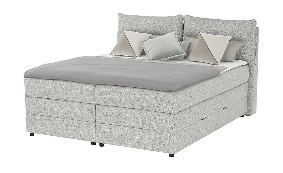 Boxspringbett mit Bettkasten Neto ¦ grau ¦ Maße (cm): B: 153 H: 109 Betten günstig online kaufen