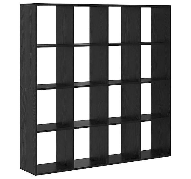 vidaXL Bücherregal Bücherregal Schwarz Eichen-Optik 137,5 x 29 x 137,5 cm, günstig online kaufen