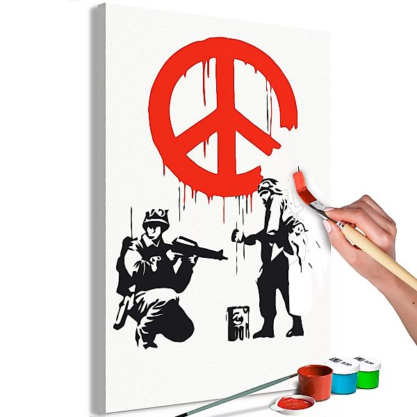 Malen Nach Zahlen - Peace Sign günstig online kaufen