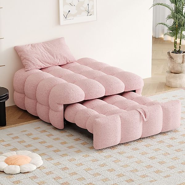 HAUSS SPOLE Schlafsofa 2-in-1-Fußhocker, Ausziehbares Schlafsofa, günstig online kaufen