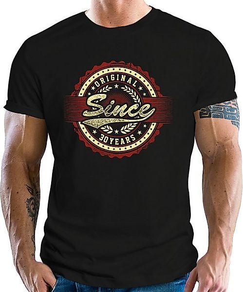 RAHMENLOS® T-Shirt als Geschenk zum 30. Geburtstag: Original Since 30 Years günstig online kaufen