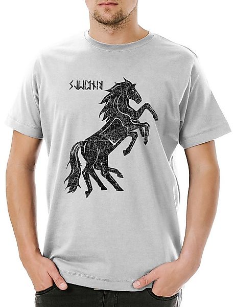 Urban Backwoods Print-Shirt Sleipnir II Herren T-Shirt Odhins Horse Pferd H günstig online kaufen