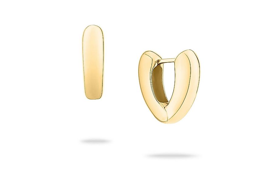 Echtzeit Paar Creolen Schmuck Geschenk Edelstahl Ohrringe The Modern Basic günstig online kaufen