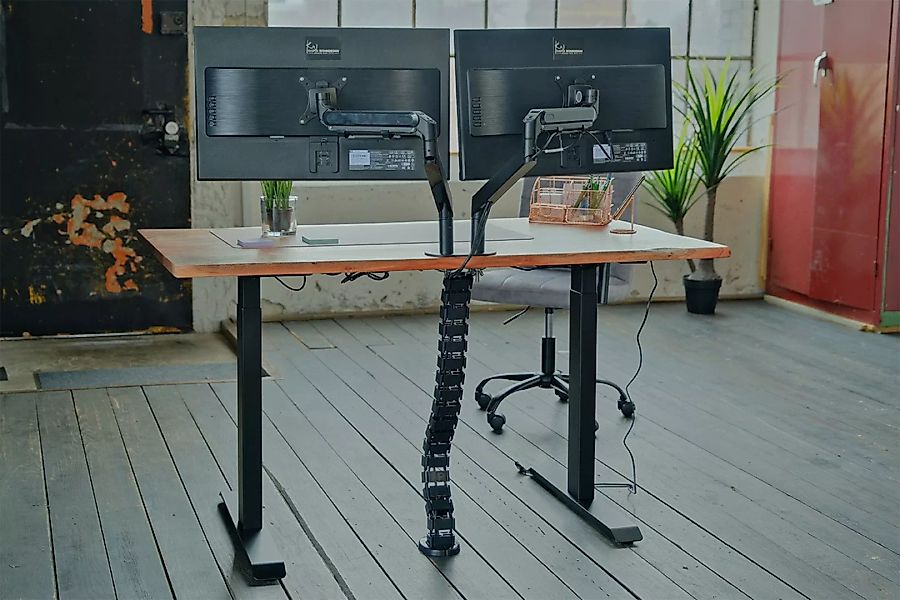 KAWOLA Schreibtisch LORA mit Monitorhalterung elektrisch höhenverstellbar m günstig online kaufen