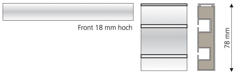 Liedeco Gardinenstange 2 läufig-läufig Fixmaß günstig online kaufen