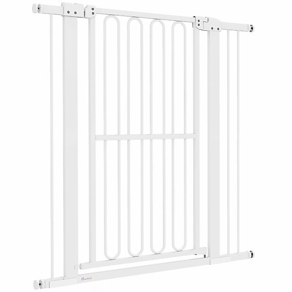PawHut Türschutzgitter Hund, 76-104 cm Absperrgitter ohne Bohren, Treppengi günstig online kaufen