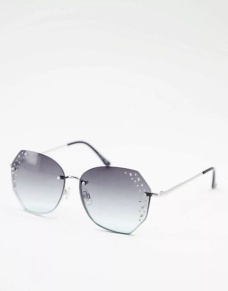 Jeepers Peepers – Runde Damen-Sonnenbrille in Silber günstig online kaufen