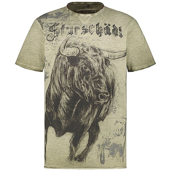 HangOwear T-Shirt mit Print "Sturschädl" Farbe oliv Größe: 7XL günstig online kaufen