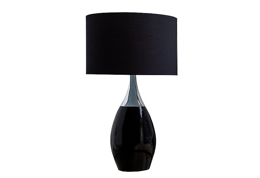 riess-ambiente Tischleuchte CARLA 60cm schwarz / silber, ohne Leuchtmittel, günstig online kaufen