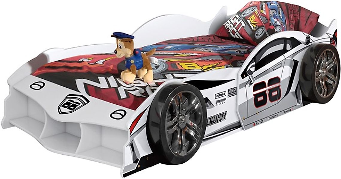 Vipack Autobett »Max 90/200 cm, im Rennwagen-Design, die Show im Kinderzimm günstig online kaufen
