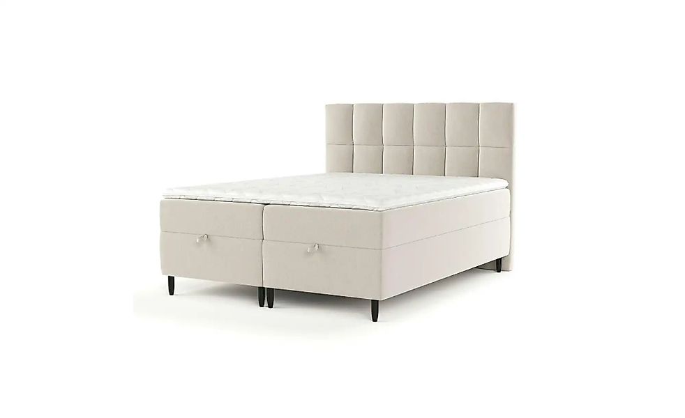 Boxspringbett mit Stauraum   ¦ creme ¦ Maße (cm): B: 182 H: 125 Betten > Ko günstig online kaufen