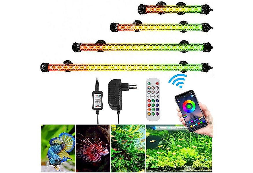 MUPOO LED Aquariumleuchte 18-48cm LED Aquarium-Licht Unterwasserbeleuchtung günstig online kaufen