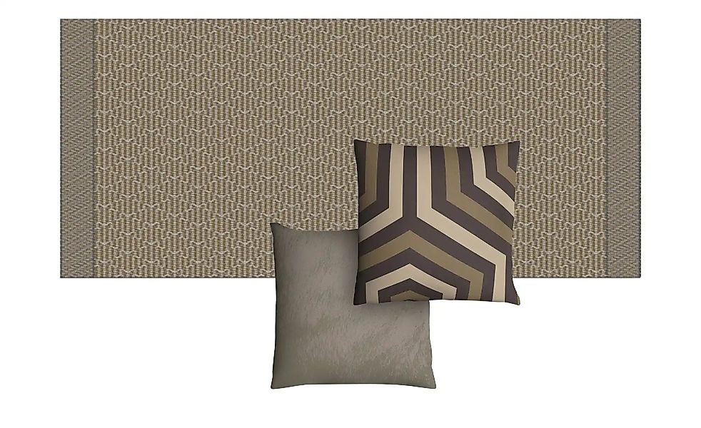 Outdoor-Teppich  Vivid-Set ¦ braun ¦ Synthetische Fasern ¦ Maße (cm): B: 80 günstig online kaufen