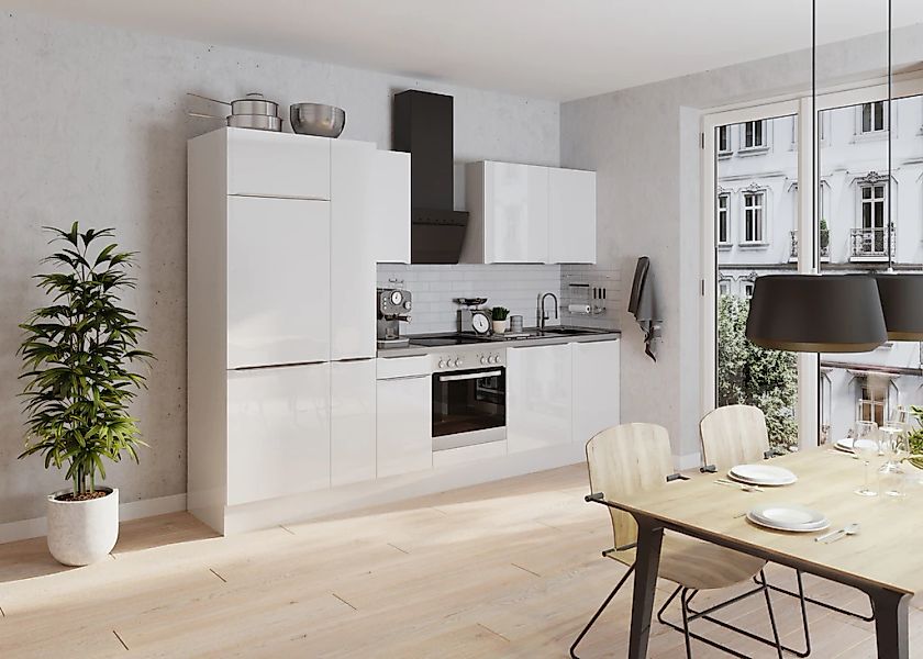 KOCHSTATION Küchenzeile "KS-Aken" Breite 300 cm, wahlweise mit E-Geräten, m günstig online kaufen