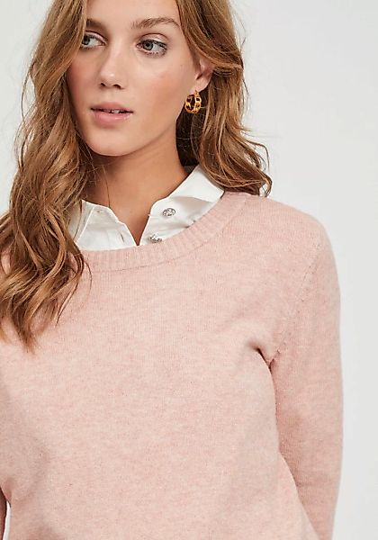 Vila Rundhalspullover VIRIL-O-PULLI Feinstrick mit feinen günstig online kaufen