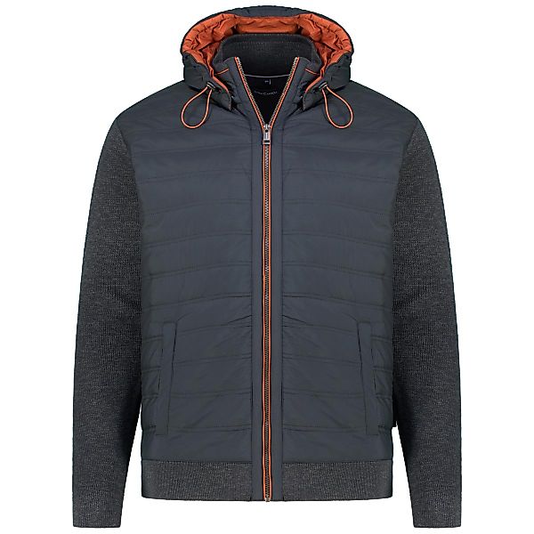 CASA MODA Strickjacke aus Materialmix Farbe dunkelblau Größe: 6XL günstig online kaufen