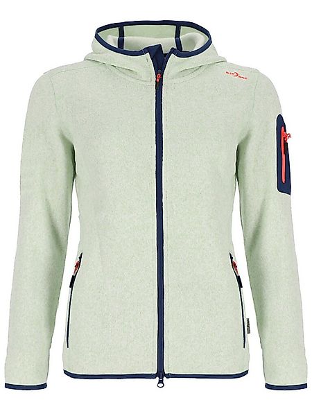 Blue Wave Strickfleecejacke Damen Fleecejacke Lotte mit Kapuze in Strick- u günstig online kaufen