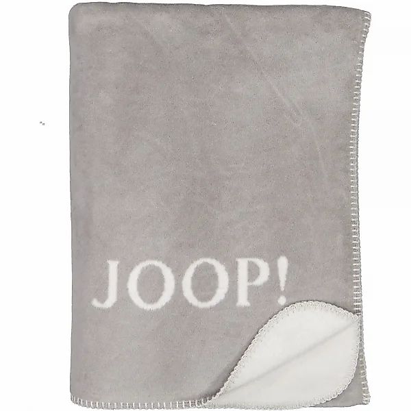 JOOP! Wohndecke Uni-Doubleface - Größe: 150x200 cm - Farbe: Graphit-Rauch günstig online kaufen