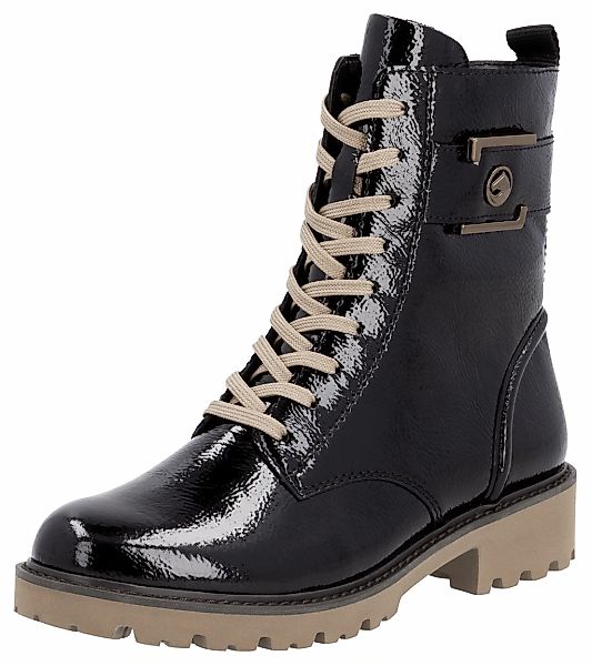 Remonte Elisabeth Hurley-Collection Schnürstiefelette, Blockabsatz, Schnürs günstig online kaufen