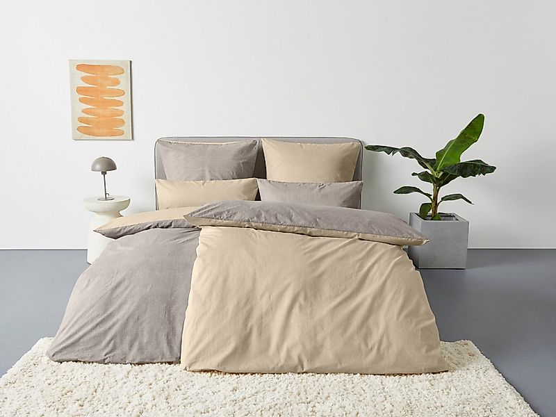 Bruno Banani Wendebettwäsche Merlin in Gr. 135x200 oder 155x220 cm, Linon, günstig online kaufen