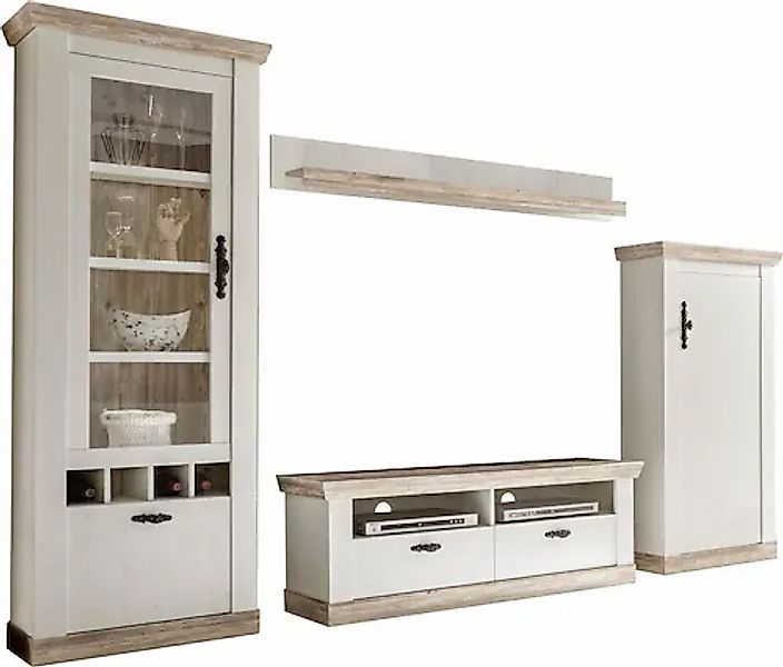 Home affaire Wohnwand »Florenz, Anbauwand im Landhausstil, Komplettset mit günstig online kaufen