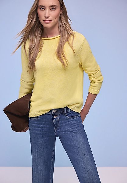 STREET ONE Strickpullover im Two-Tone-Look günstig online kaufen